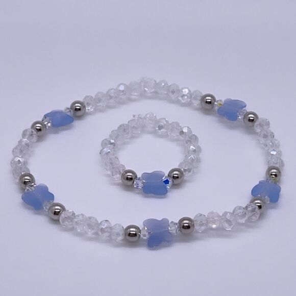 Wool + Pepper Co. Swarovski Butterfly Matching Set - Picture 1 of 5